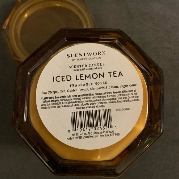 🆕 ScentWorx by Harry Slatkin Iced Lemon Tea 14.5 oz Candle Jar - Picture 5 of 5